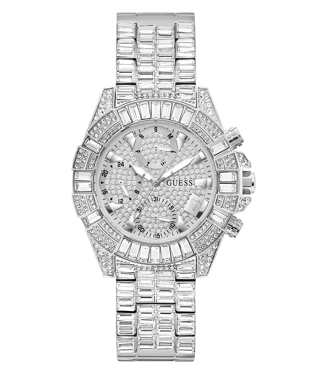 40th Anniversary Limited Edition GUESS Ladies Silver Tone Multi-function Watch