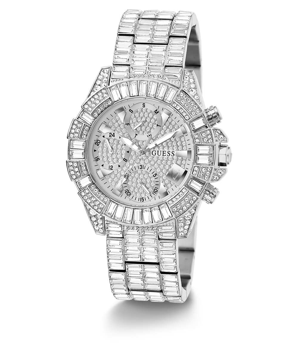 40th Anniversary Limited Edition GUESS Ladies Silver Tone Multi-function Watch