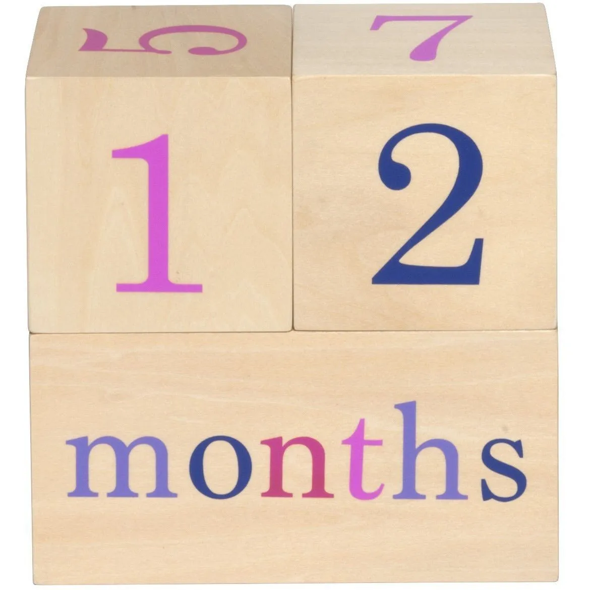 All4Ella Milestone Blocks - Girl (wood)