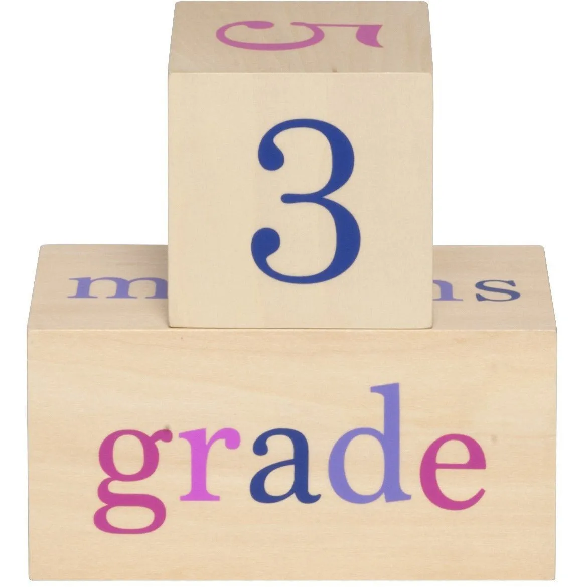 All4Ella Milestone Blocks - Girl (wood)