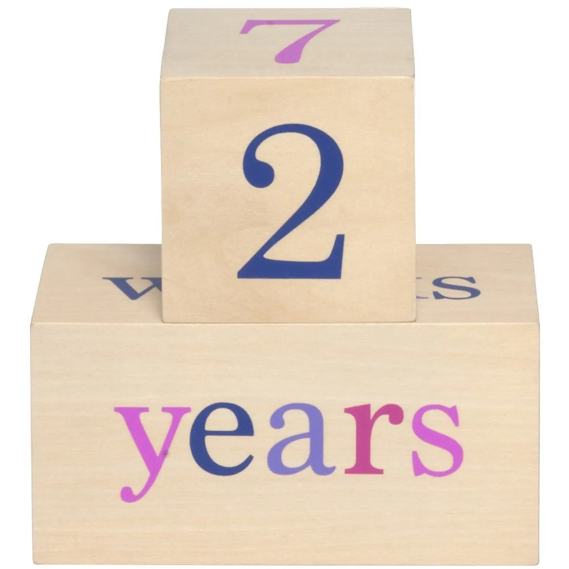 All4Ella Milestone Blocks - Girl (wood)