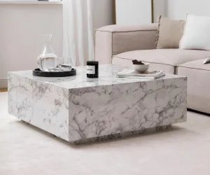 BOLNA Coffee Table With WHITE  Marble Finish