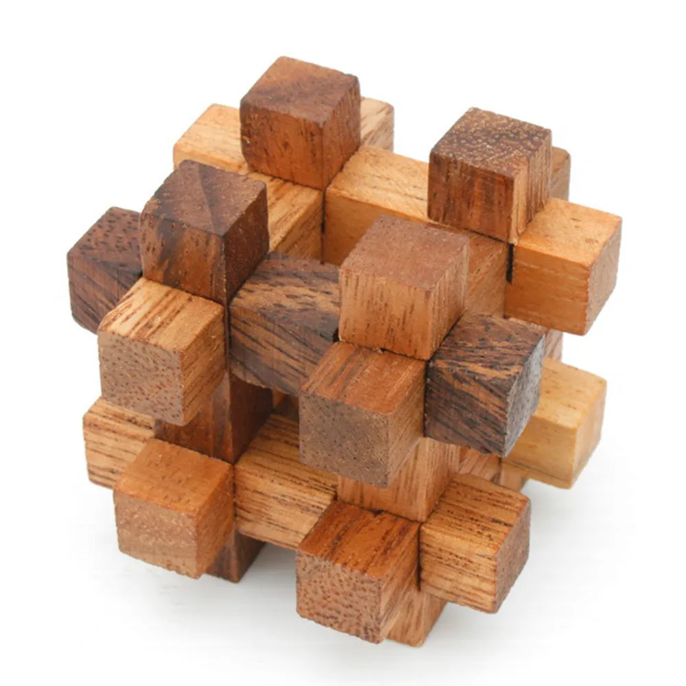 Brainteaser wood puzzle gift set of 9 mechanical puzzles in a beautiful presentation box.