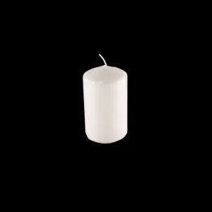 CANDLE WHITE D6 X H10cm