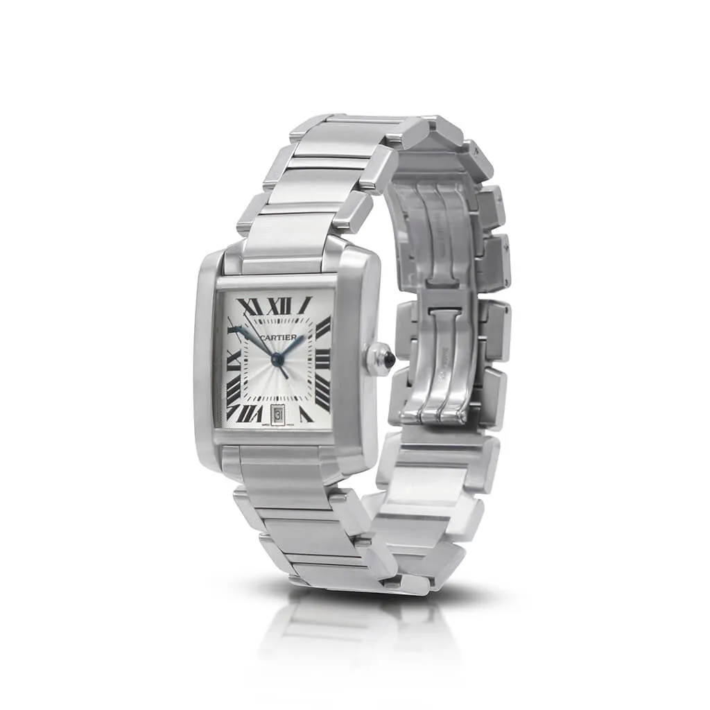 Cartier Tank Francaise Large Model Automatic Watch - Steel