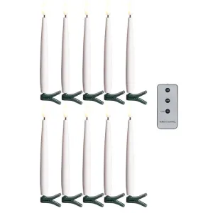 Clip-On Lighted Candles with Remote