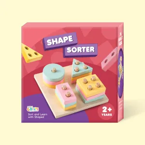 Cots and Cuddles Wooden Shape Sorter for Kids