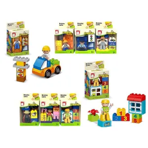 Creative Block Play Set Plastic 2.6in Figurine