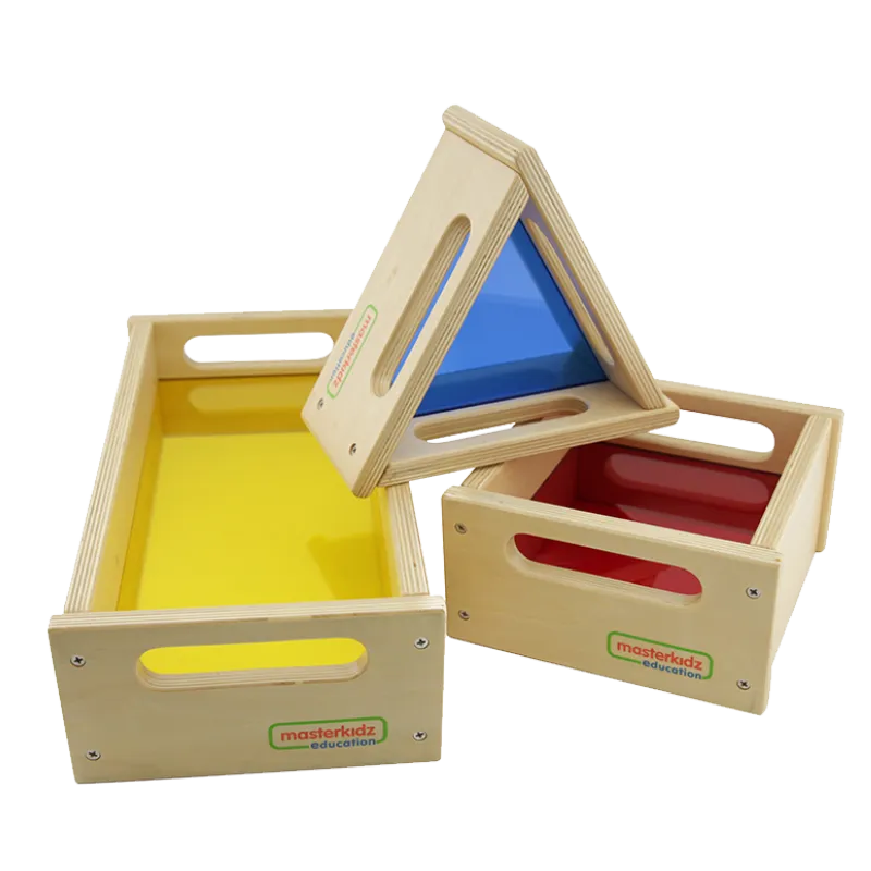 Creative Play Translucent Color Tray Blocks 3 Piece