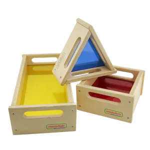 Creative Play Translucent Color Tray Blocks 3 Piece