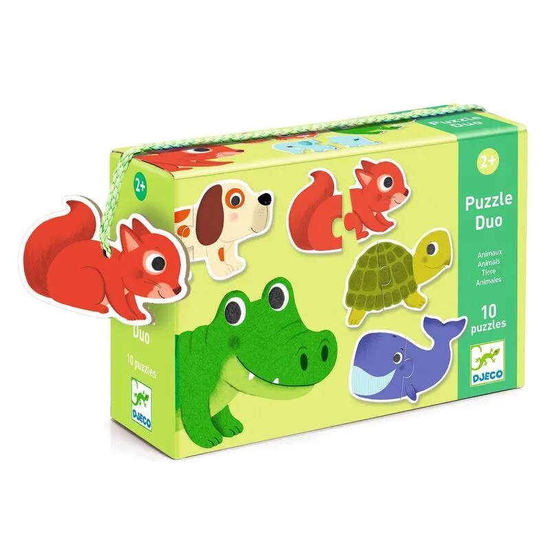 Duo Animals 20pc Toddler Puzzle - Djeco