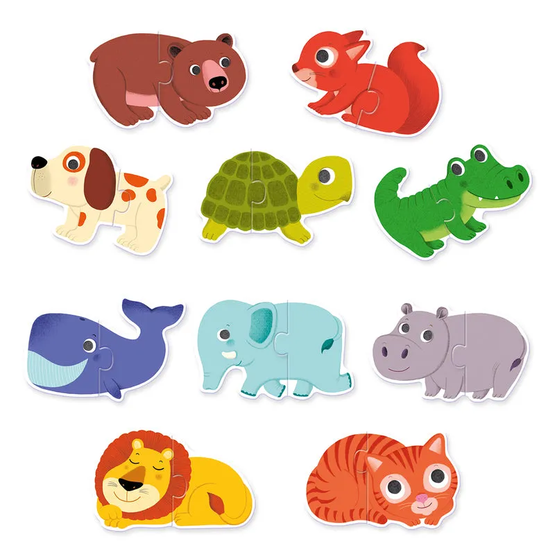 Duo Animals 20pc Toddler Puzzle - Djeco