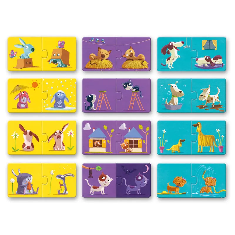 Duo Opposites 24pc Toddler Puzzle - Djeco