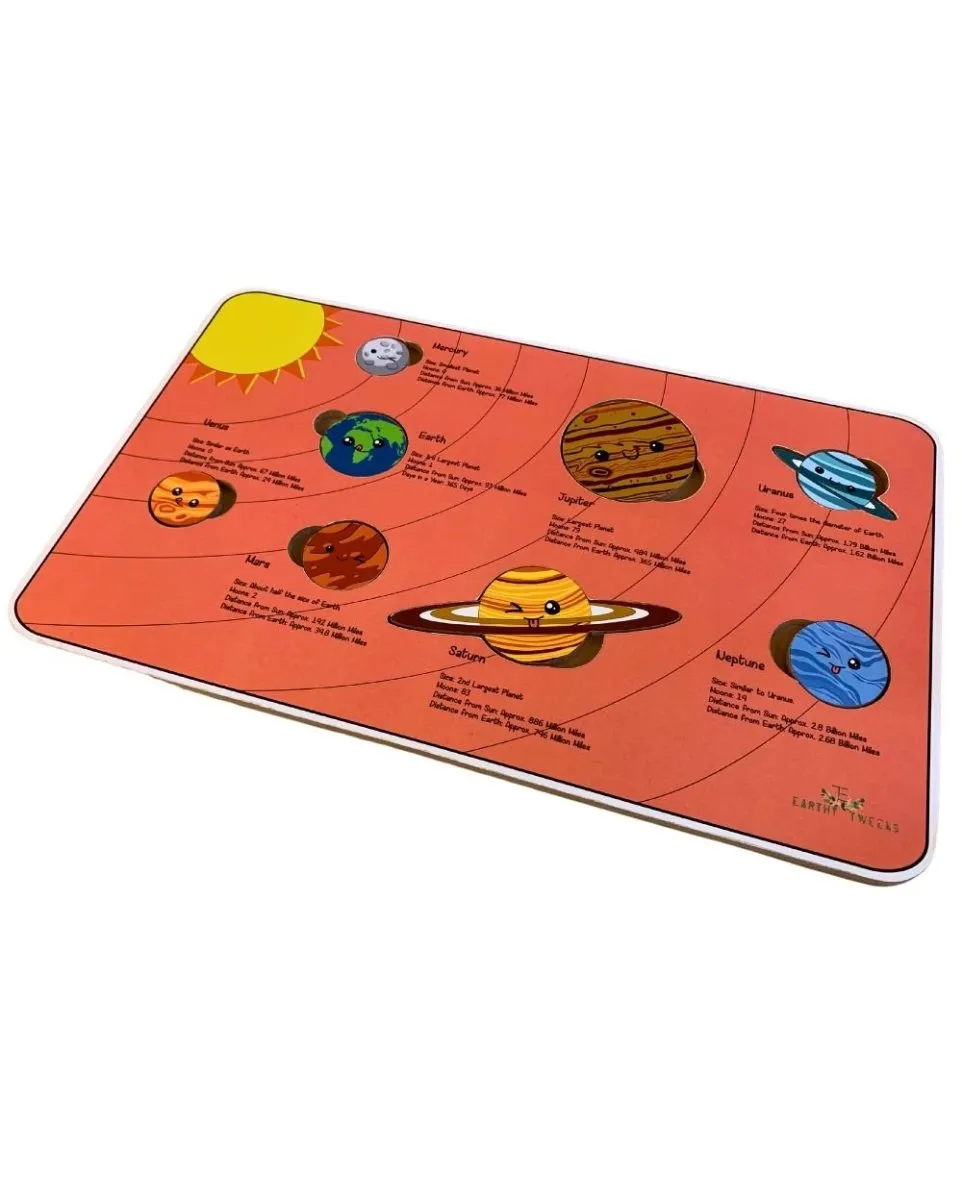 Earthy Tweens Solar System Wooden Puzzle- Large