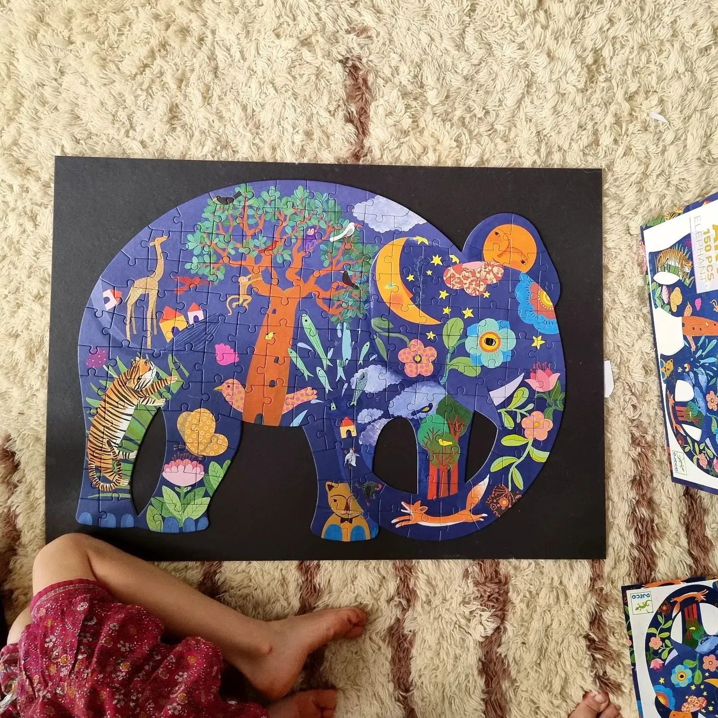 Elephant Art Puzzle  - 150pc Kids Puzz' Art by Djeco