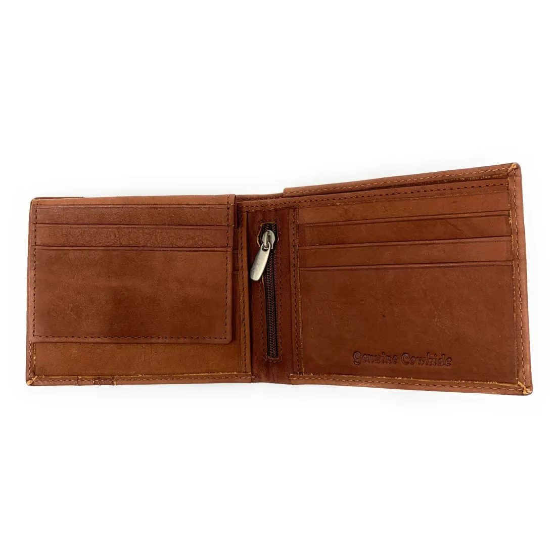 Empire Cove Stylish Accent Genuine Leather Bifold Wallets Mens Womens