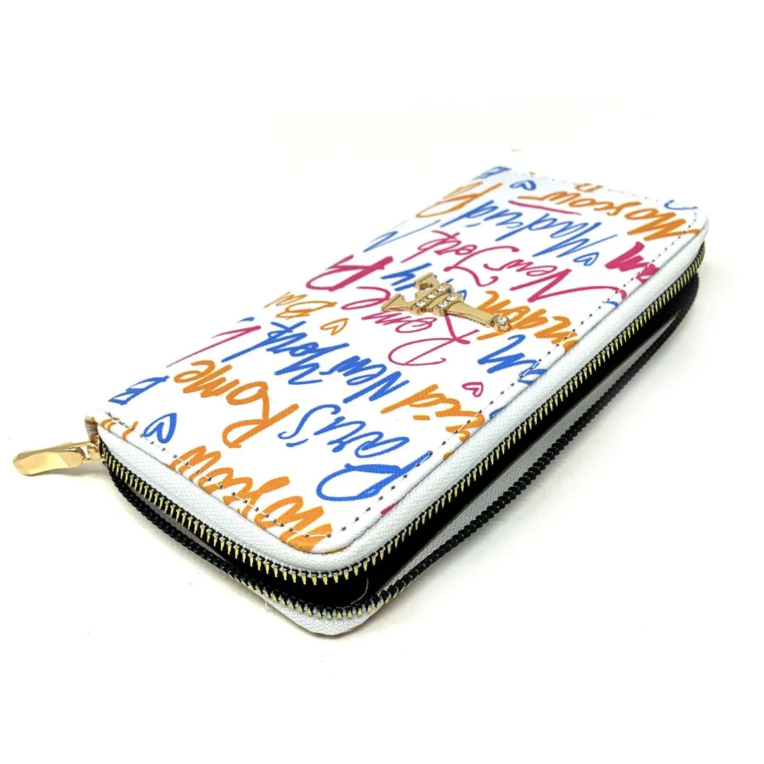 Empire Cove Stylish Fashionable NY Paris Milan London All Over Printed Wallets