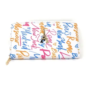 Empire Cove Stylish Fashionable NY Paris Milan London All Over Printed Wallets