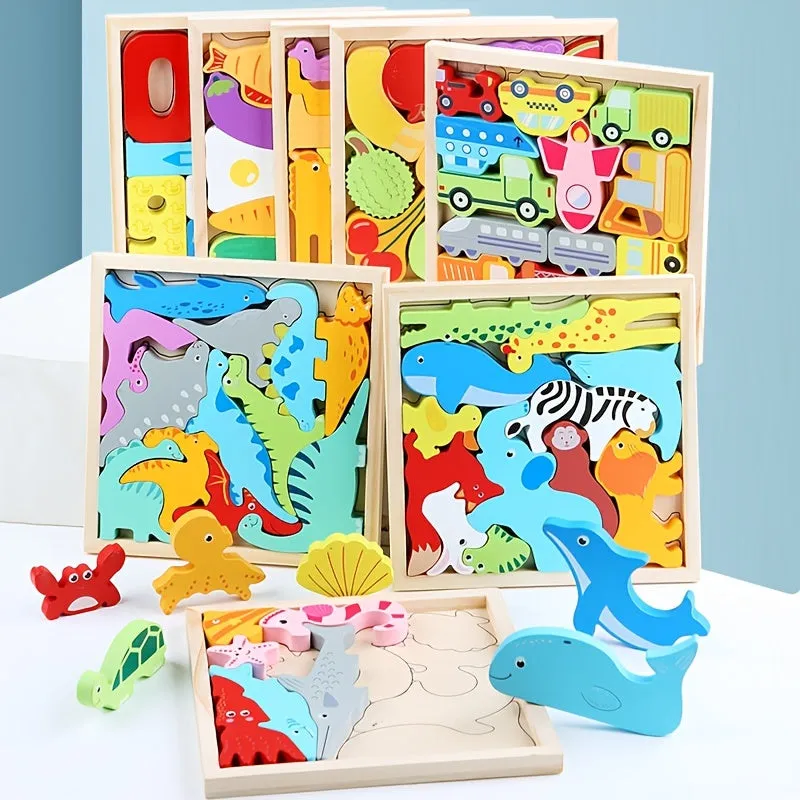 Engaging 3D Puzzles for Kids Animals Fruits  Veggies