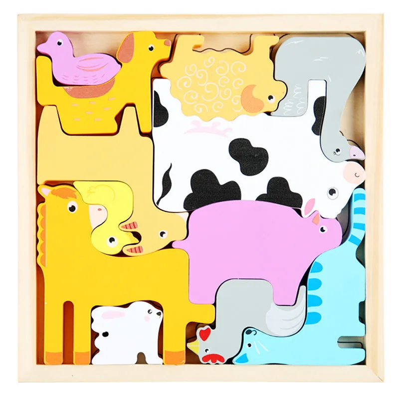 Engaging 3D Puzzles for Kids Animals Fruits  Veggies