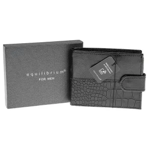 Equilibrium For Men RFID Modern Wallet Black