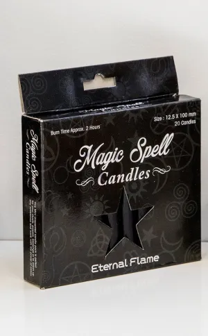 Eternal Flame Chime Spell Candles | Black