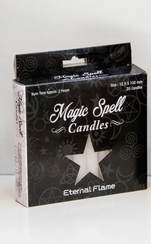 Eternal Flame Chime Spell Candles | White