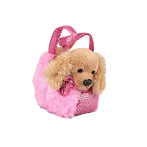 Fancy Pals - Cocker Spaniel in Pink Fluffy Bag