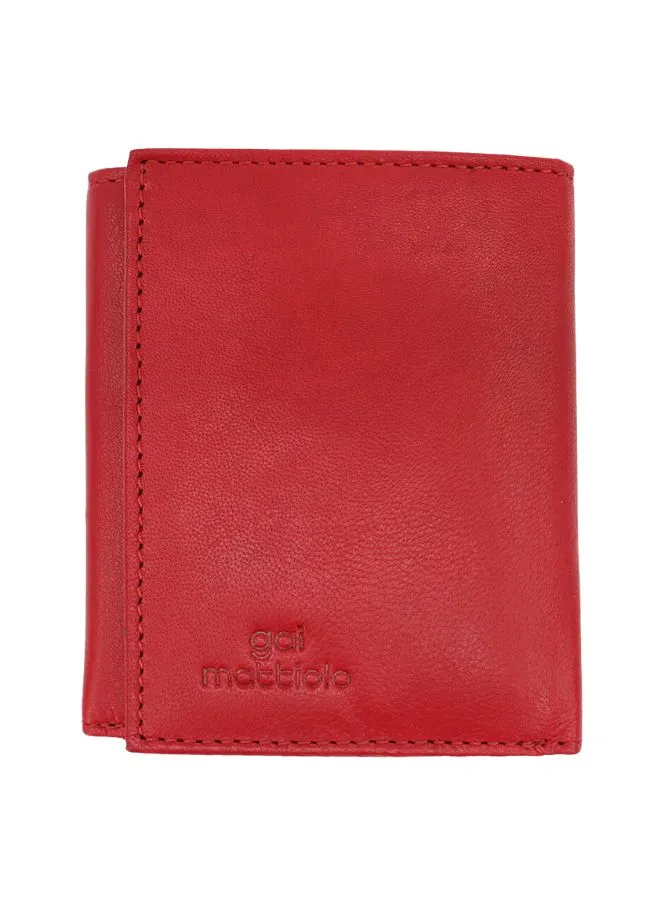 Gai Mattiolo Unisex Leather Wallet, Nappa Leather, RFID, 9x10.7x1.5 cm