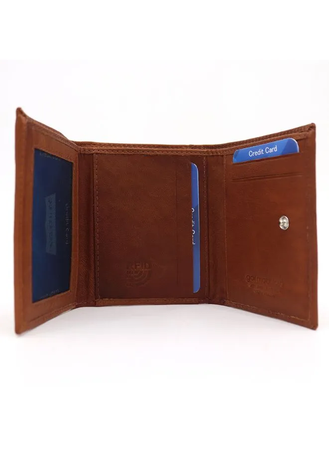 Gai Mattiolo Unisex Leather Wallet, Nappa Leather, RFID, 9x10.7x1.5 cm