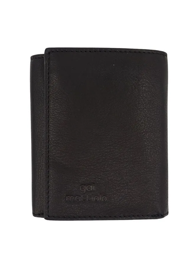 Gai Mattiolo Unisex Leather Wallet, Nappa Leather, RFID, 9x10.7x1.5 cm