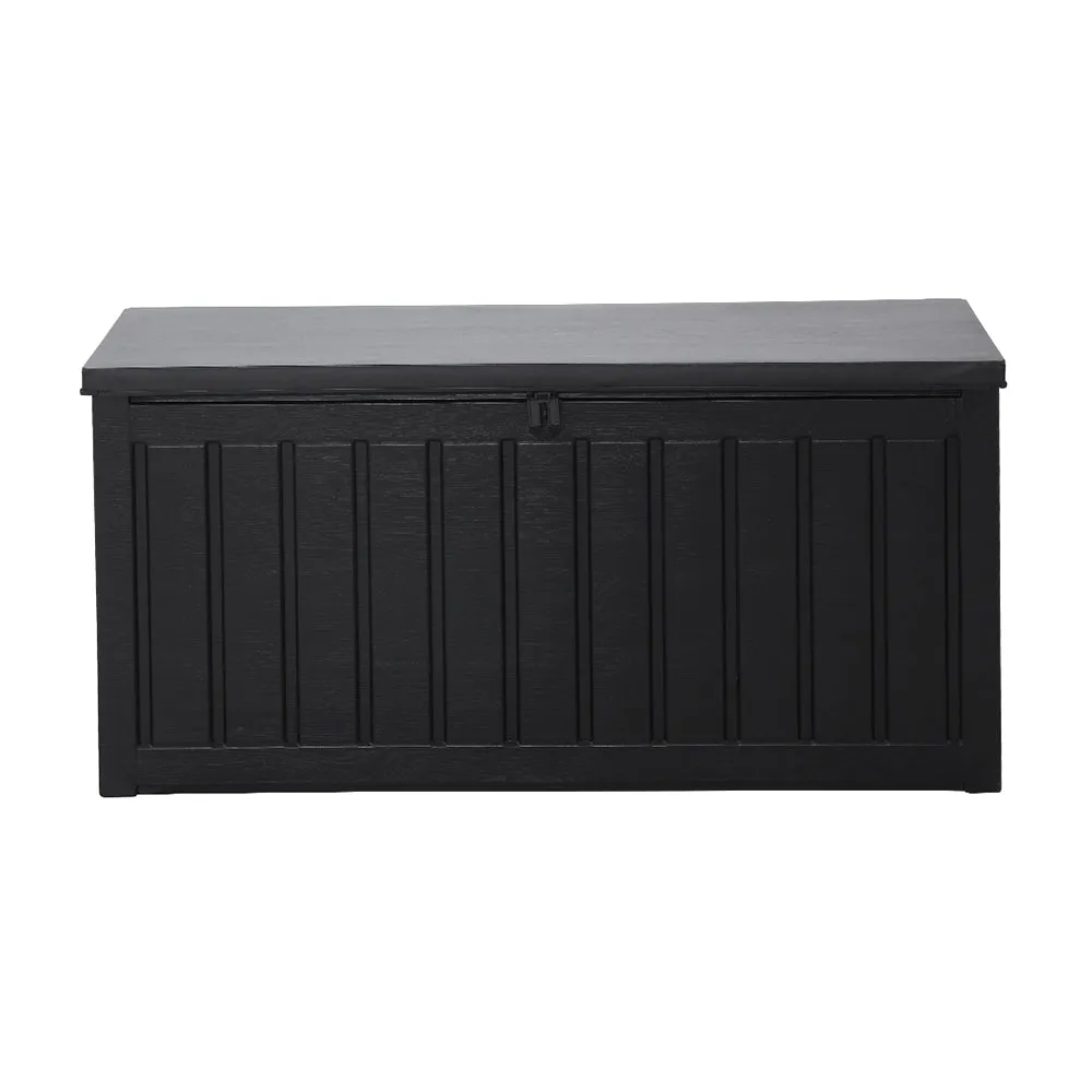 Gardeon 240L Outdoor Storage Box Lockable Bench Seat Garden Deck Toy Tool Sheds