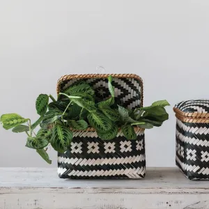 Hand-Woven Boxes with Lids and Closures