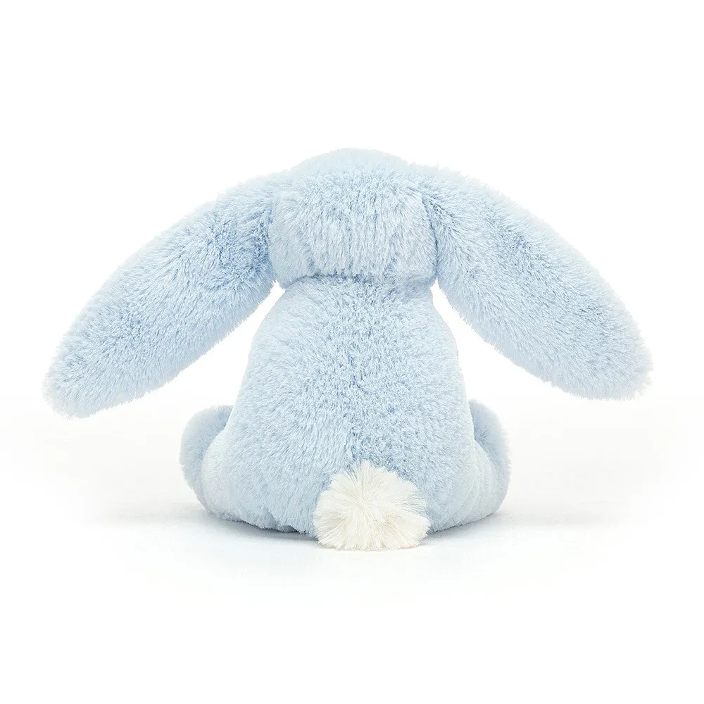 Jellycat Bashful Blue Bunny Wooden Ring Toy