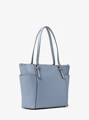 Jet Set Large Saffiano Leather Top-Zip Tote Bag