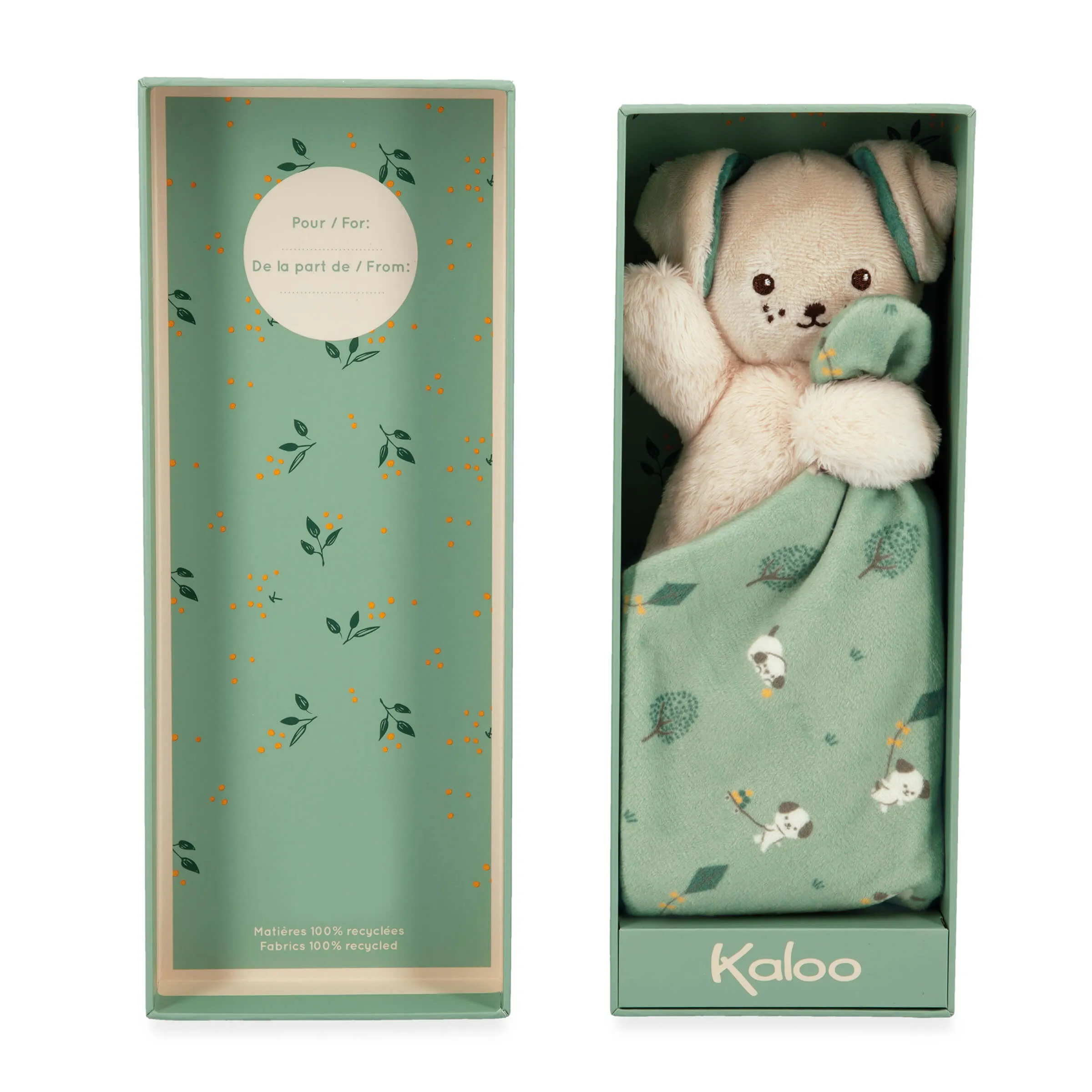 Kaloo Green Dog Doudou