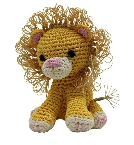 King Cuddles the Lion Knit Toy