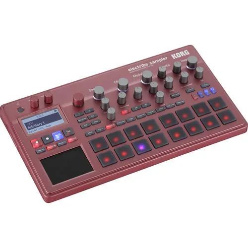 Korg ELECTRIBE 2S Rd Sampler Music Production Station With V20 Software (Red)