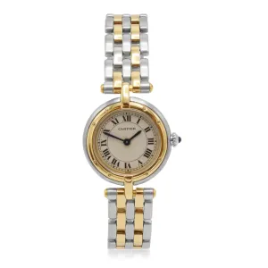 Ladies 24mm Cartier Panther Ronde Steel & Gold Bracelet Watch