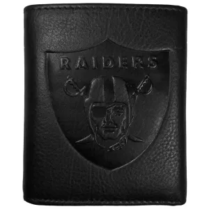 Las Vegas Raiders Embossed Leather Tri-fold Wallet