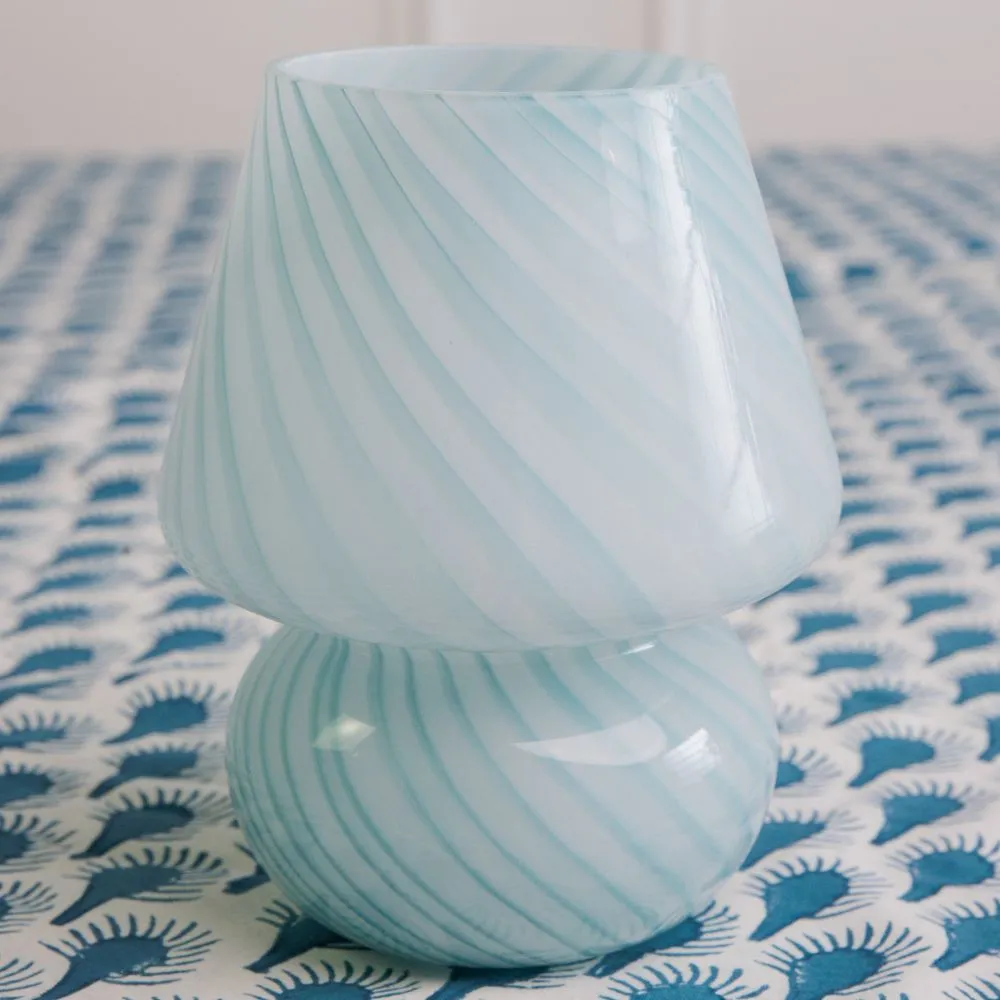 Light Blue Joyful Lamp