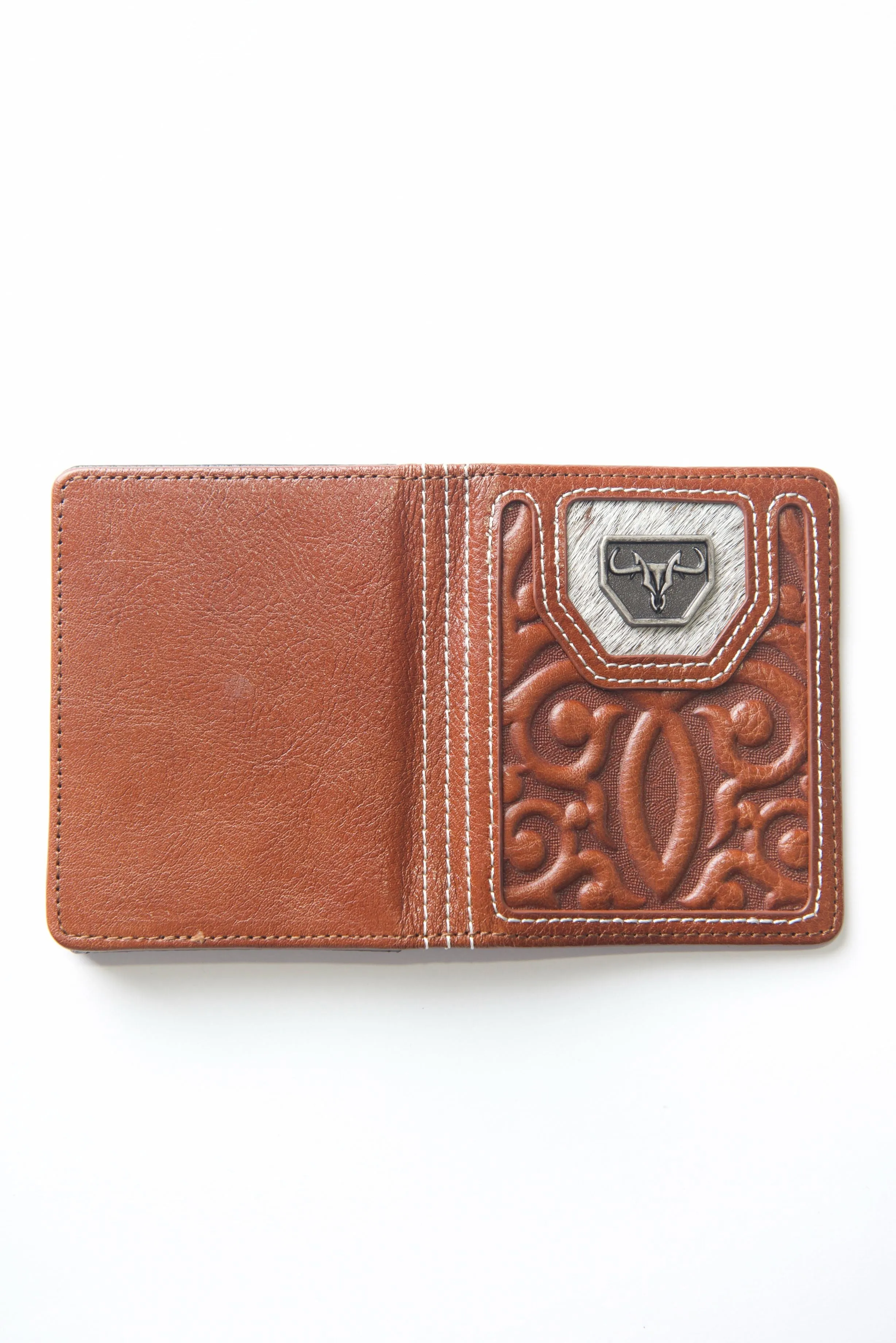 Men's Genuine Leather Wallets - Cognac