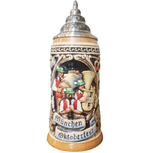 Munich Oktoberfest Oompah Band Stein .4L