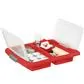 Nesta Christmas Storage Box  45L With Trays For 48 Baubles - Transparent Red-REDUCED 10%