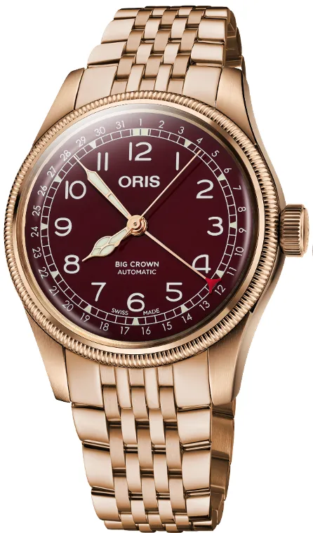 ORS Watch Big Crown Pointer Date Bronze Red