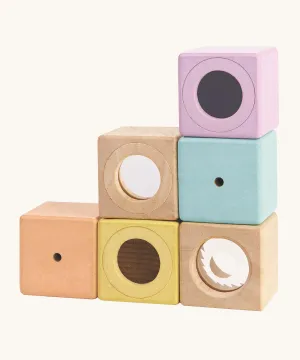 PlanToys Pastel Sensory Blocks