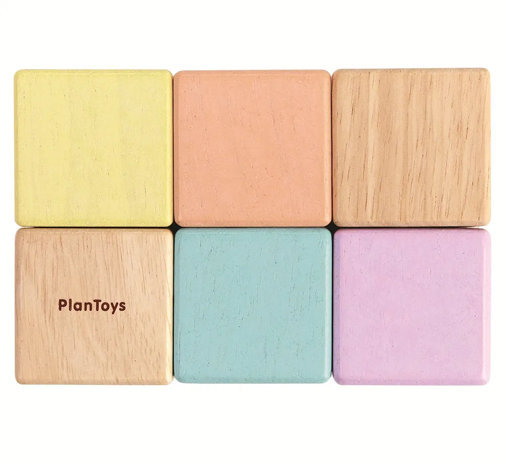 PlanToys Pastel Sensory Blocks