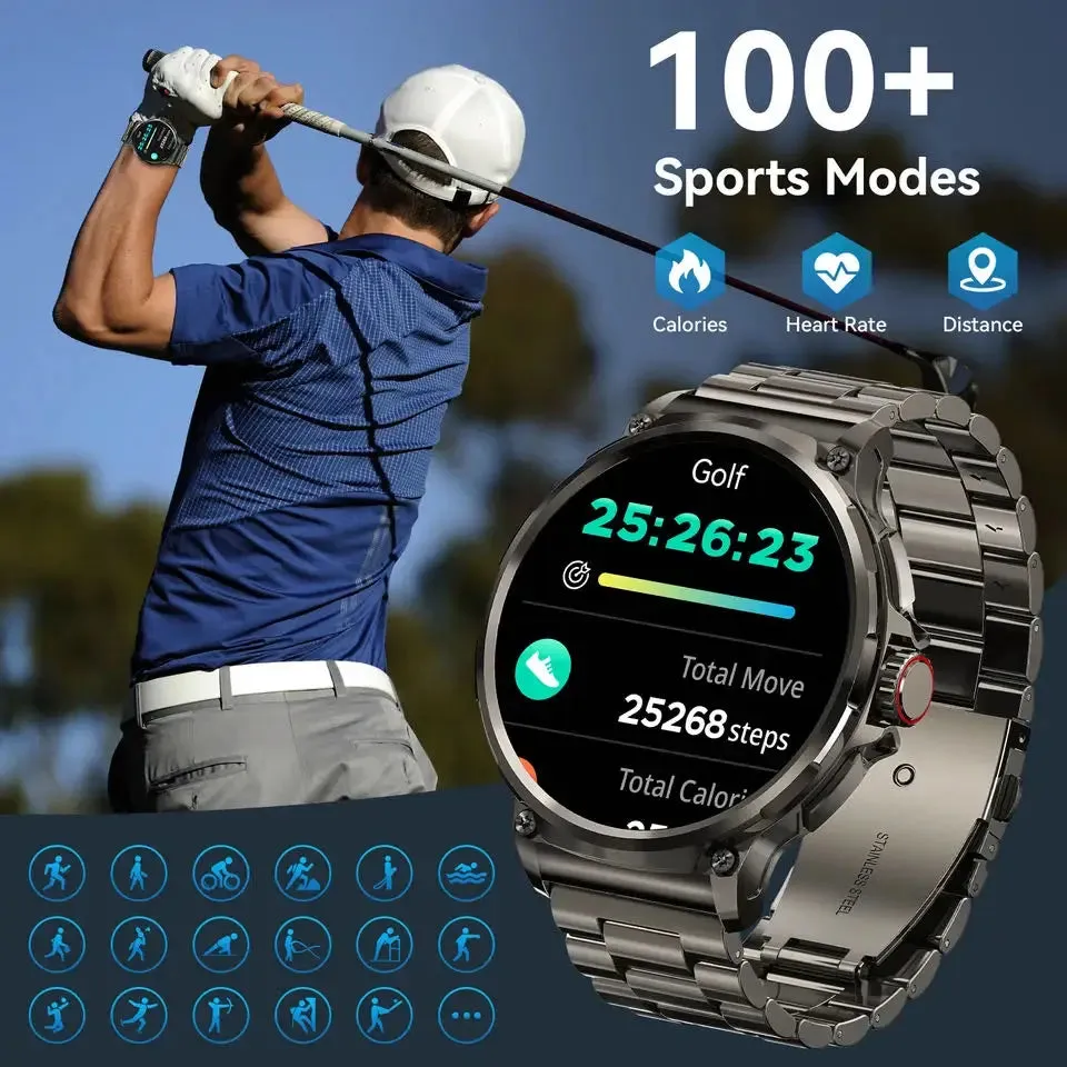 "Unlock Timeless Power: The 2024 Titan Smartwatch - Your Fitness and Connectivity Revolution Awaits!"