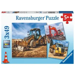 Ravensburger Digger at Work! 3x49pc