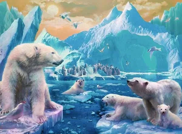 Ravensburger Polar Bear Kingdom Puzzle 300pc